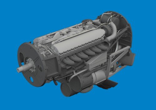 EDUARD 6481130 P-40N engine PRINT 1/48