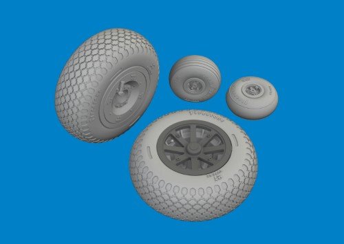 EDUARD 6481135 P-40N wheels cross tread 1/48 – Image 2