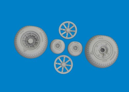 EDUARD 6481135 P-40N wheels cross tread 1/48 – Image 3