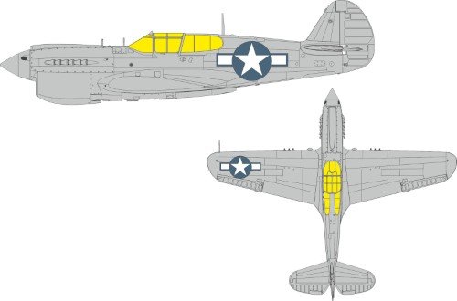 EDUARD EX1134 P-40N US national insignia 1/48