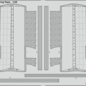 EDUARD 481167 P-40N landing flaps 1/48