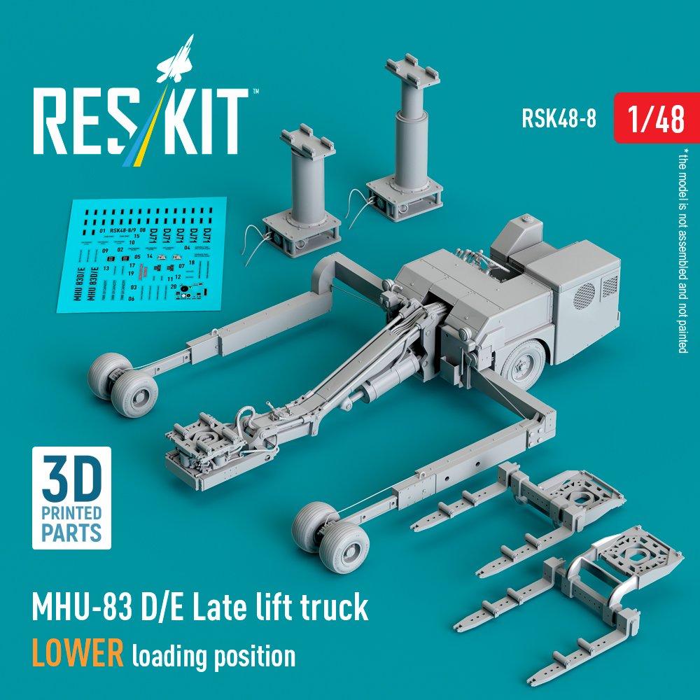RESKIT RSK48-0008 MHU-83 D/E lift truck LOWER loading position (1/48) – Image 3