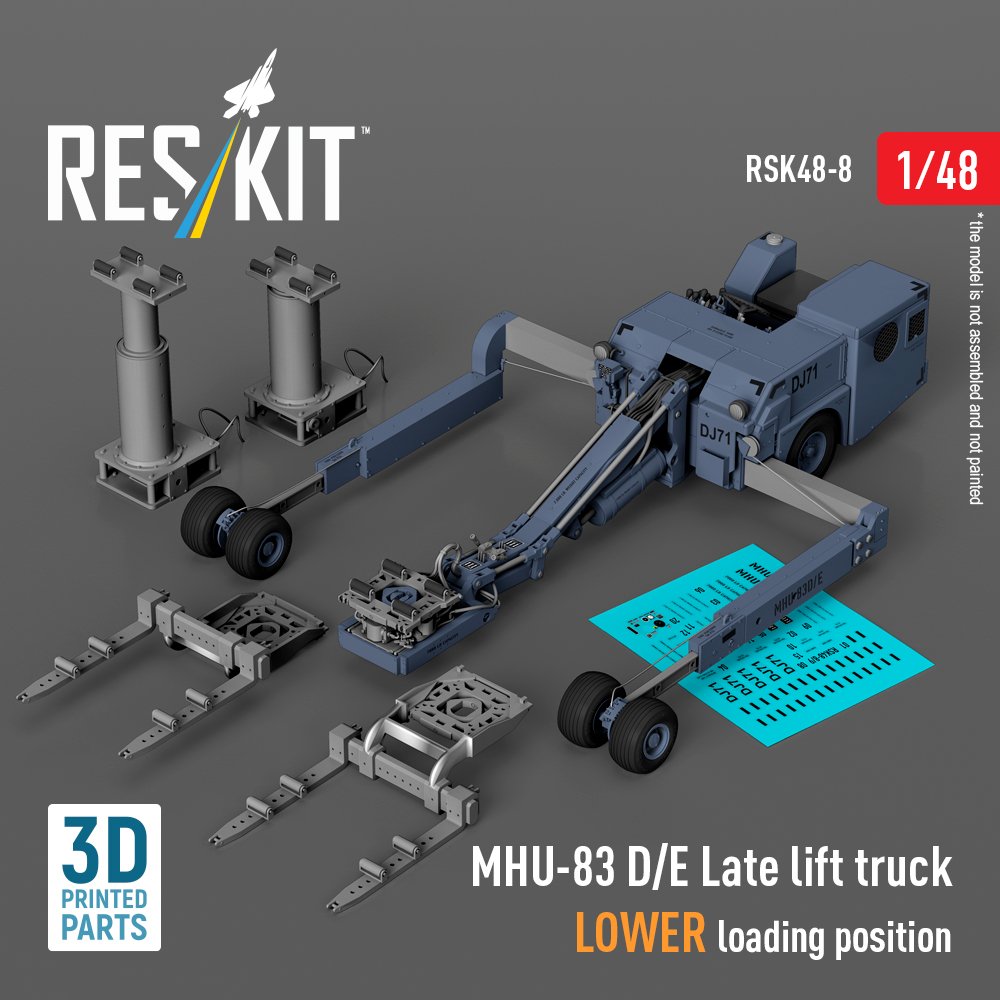 RESKIT RSK48-0008 MHU-83 D/E lift truck LOWER loading position (1/48) – Image 4