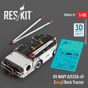 RESKIT RSK48-0015 US NAVY A/S32A-49 (long) Deck Tractor (3D Printed) (1/48)