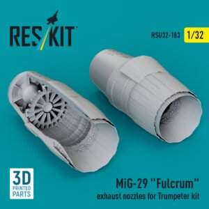 RESKIT RSU32-0183 MiG-29 Fulcrum exhaust nozzles for Trumpeter kit (1/32)