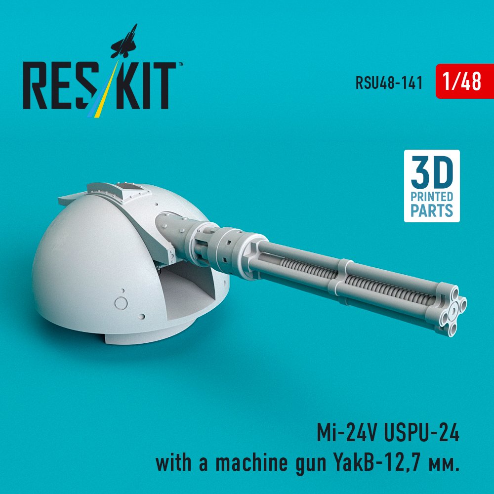 RESKIT RSU48-0141 Mi-24V USPU-24 with a machine gun YakB-12,7 mm (1/48)