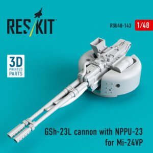 RESKIT RSU48-0143 GSh-23L cannon with NPPU-23 for Mi-24VP (1/48)