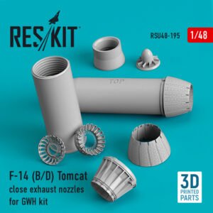 RESKIT RSU48-0195 F-14 (B,D) Tomcat close exhaust nozzles for GWH kit (1/48)