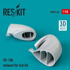 RESKIT RSU48-0266 OV-10A exhaust for Icm kit (3D Printed) (1/48)