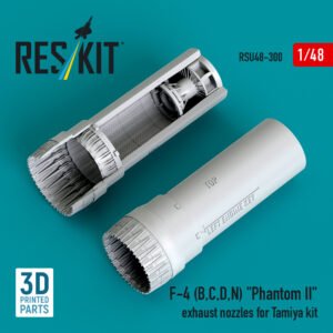 RESKIT RSU48-0300 F-4 (B, C, D, N) Phantom II exhaust nozzles for Tamiya kit (3D Printed). (1/48)