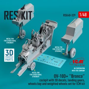 RESKIT RSU48-0329 OV-10D+ Bronco Cockpit, landing gears, wheels bay and weighted wheels. set for ICM kit (1/48)