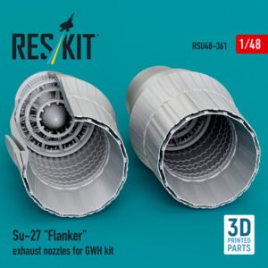 RESKIT RSU48-0361 Su-27 Flanker exhaust nozzles for GWH kit (1/48)