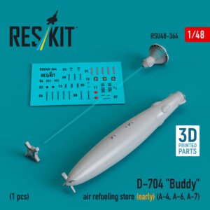 RESKIT RSU48-0364 D-704 Buddy air refueling store (early) (1 pcs) (3D Printed) (1/48)