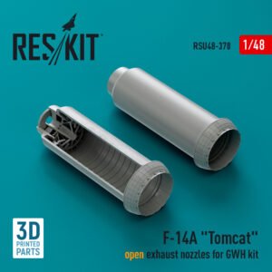 RESKIT RSU48-0370 F-14A Tomcat open exhaust nozzles for GWH kit (3D Printed) (1/48)