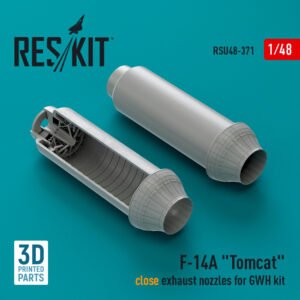 RESKIT RSU48-0371 F-14A Tomcat close exhaust nozzles for GWH kit (3D Printed) (1/48)