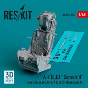 RESKIT RSU48-0395 A-7 (E,D) Corsair II ejection seat SJU-8/A late for Hasegawa kit (3D. Printed) (1/48)