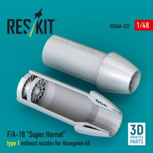 RESKIT RSU48-0522 F/A-18 Super Hornet type 1 exhaust nozzles 1/48