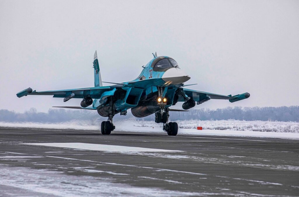 départ en mission pour ce Su-34