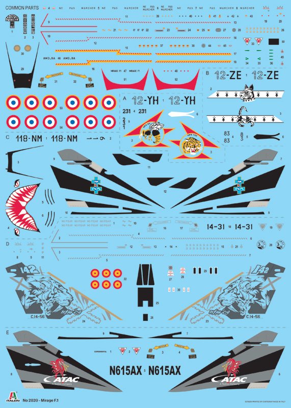 ITALERI 2839 Mirage F1 C/CR 1/48 – Image 3