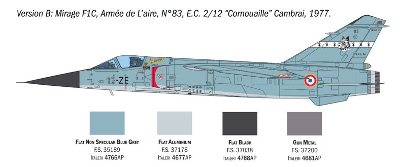 ITALERI 2839 Mirage F1 C/CR 1/48 – Image 5