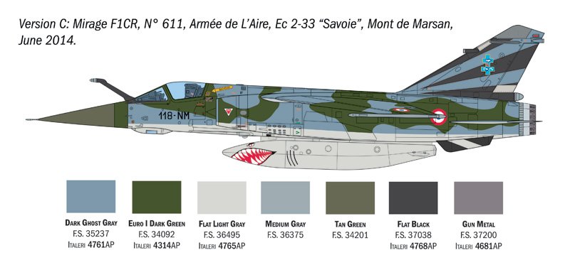 ITALERI 2839 Mirage F1 C/CR 1/48 – Image 6