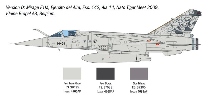 ITALERI 2839 Mirage F1 C/CR 1/48 – Image 7