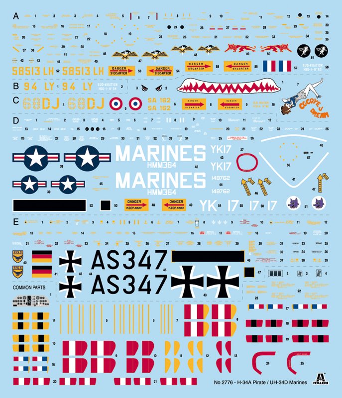 ITALERI 2776 H-34A Pirate /UH-34D U.S. Marines 1/48 – Image 2