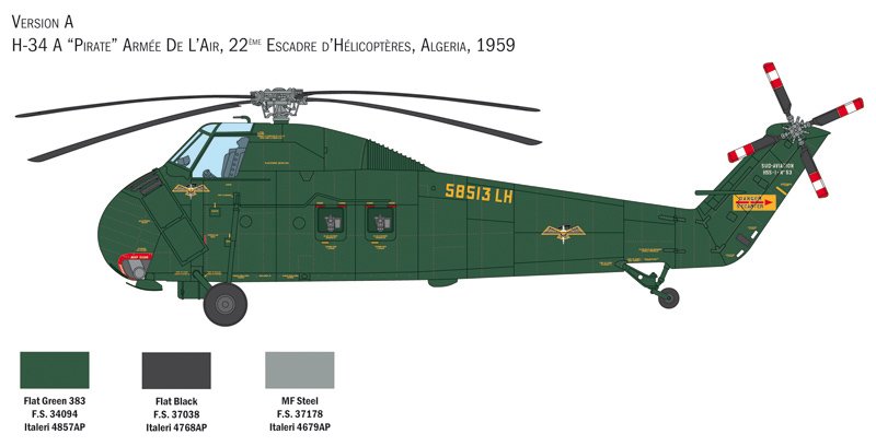 ITALERI 2776 H-34A Pirate /UH-34D U.S. Marines 1/48 – Image 3