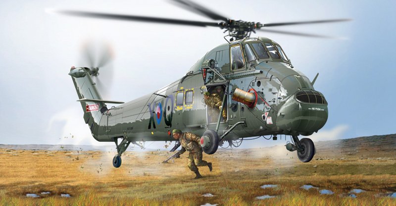 Maquette Westland Wessex HU.5 - Hélicoptère militaire britannique en modèle réduit