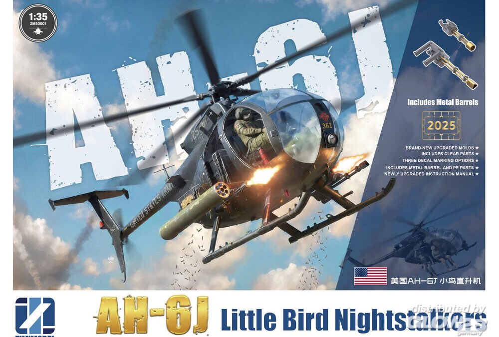 AH-6J Little Bird Nightstalkers 1/35 ZIMIMODEL