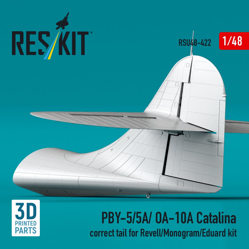 RESKIT RSU48-0422 Empennage correct du PBY-5/5A/OA-10A Catalina 1/48 – Image 2