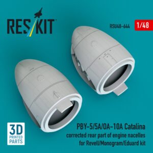 RESKIT RSU48-0644 PBY-5/5A/OA-10A Catalina partie arrière corrigée des nacelles de moteur 1/48